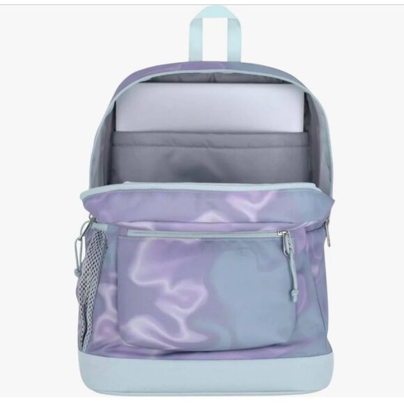 Jansport Purple & Mint Swirl Backpack With 15" Laptop Sleeve - Picture 2 of 7